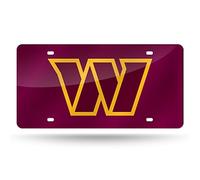 Rico Industries NFL Washington Commanders - Etiqueta de Corte láser de 12 x 6 Pulgadas para Coche, camión, SUV, decoración de automóvil