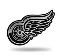 Rico Industries NHL Detroit Red Wings Chrome terminado Auto Emblema 3D Silther Silver
