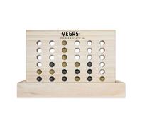 Rico Industries NHL Mini Travel Team - Mini juego de 4 en una fila, madera, colores del equipo, 5.5 x 8 pulgadas (Pittsburgh Penguins)