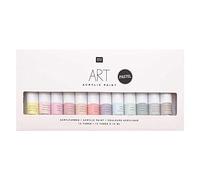 Rico - Pintura acrílica (12 colores, tonos pastel)