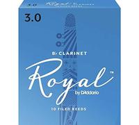 Rico RCB1030Royal by D’Addario 3.0 Strength Reeds for Bb Clarinet (Pack of 10)