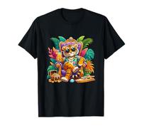 Rico, Relajado, Tigre, en, Trono, paraíso Camiseta