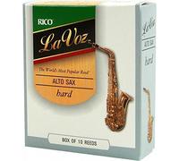 Rico RJC10MH La Voz Medium Hard Strength Reeds for Alto Sax (Pack of 10)