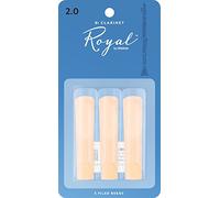 Rico Royal 2.0 Strength Reeds for Bb Clarinet (Pack of 3)