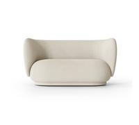 Ferm Living Sofá bouclé 2 plazas Rico Bouclé offwhite