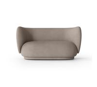 Ferm Living Sofá de 2 plazas Rico Brushed warm grey