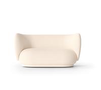 Ferm Living Sofá bouclé 2 plazas Rico Wool bouclé offwhite
