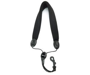 Rico Soprano/Alto Saxophone Neck Strap Black with Plastic Snap Hook