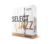 Rico Unfiled Hard 2 Strength Select Jazz Reed for Soprano Sax (Pack of 10)
