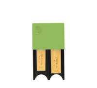 Rico Woodwinds Reed Guard for Clarinet and Saxophone, Green, Small