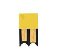 Rico Woodwinds Reed Guard for Clarinet and Saxophone, Yellow, Small