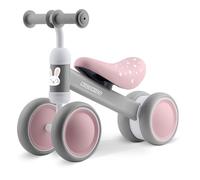 Ricokids Bicicleta a Partir de 1 año - Bicicleta Infantil - Triciclo - Estructura de Acero Estable - Ultraligera - Rosa Gris