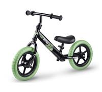 Ricokids Bicicleta sin Pedales a Partir de 1 año - Bicicleta de Equilibrio - Ruedas de Espuma EVA - Sillín Ajustable - Verde Negro