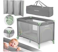 Ricokids Cuna de Viaje 125 x 65 x 78 cm RK-240 Gris-Menta