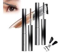 RICOKJRDE Máscara De Pestañas Iron Eye De Facelove, Máscara De Pestañas Facelove, Varita Rizada 3D Resistente Al Agua para Pestañas Duraderas, 2 Unidades (Black+Brown)