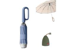 RICOKJRDE Paraguas Alvyne, Paraguas Plegable Alvyne Autohook con Hebilla De Anilla: Paraguas Plegable Automático Portátil para Protección contra La Lluvia, El Sol Y Los Rayos UV (Blue)