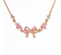 RICOKJRDE Pulsera De Lazo Amigos, Pulsera De La Amistad con Nudo De Amor, Pulsera De Lazo Ajustable para Mejores Amigos, Regalo para Mujeres (Rose Gold)