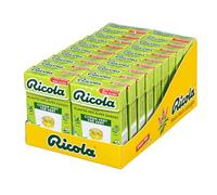 Ricola - 20 paquetes de 50 g - Caramelos con plantas suizas - Fragancia de lima y té verde - Refrescante - Sin azúcar