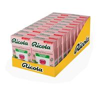 Ricola - 20 paquetes de 50 g - Caramelos con plantas suizas - Frambuesa Melissa - Refrescante - Sin azúcar -