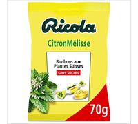 Ricola - Bolsa de 70 g sin azúcares, limón melisa