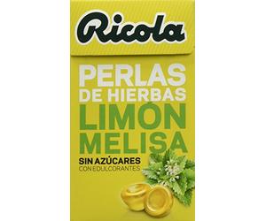 Ricola - Caramelos de goma sin azúcares,Perlas de Hierbas, Limon - 25 g - [Pack de 4]