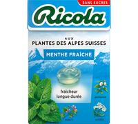 Ricola - Dulces con plantas suizas, fragancia de menta fresca, sin azúcares, caja de 50 g