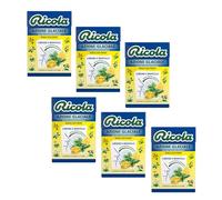 Ricola® | Caramelos duros de acción glacial | Caramelos de hierbas suizas sin azúcar, limón y mentol - 6 cajas (300 Gr)