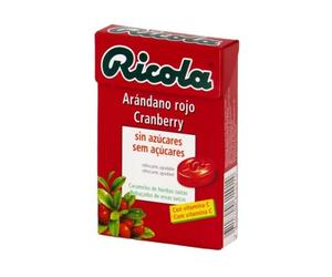 Ricola Caramelos Sin Azúcar Arándano Rojo 50 gr - Alivio Dolor De Garganta