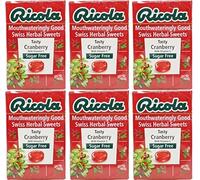 Ricola - Cranberry SF Lozenges Box | 45 g | 6 paquetes Bundle by Ricola