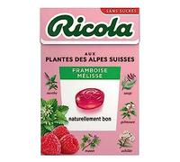 Ricola Dulces de melisa frambuesa sin azúcar - paquete de 50 g