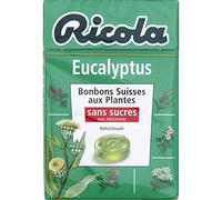 Ricola - Dulces suizos para las plantas de eucalipto, azúcar con edulcorantes - 50G - Lote de 3 - Precio por unidad - entrega rápida