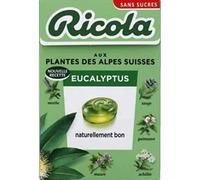 Ricola Eucalipto Sin Azúcar - Caja de 50g