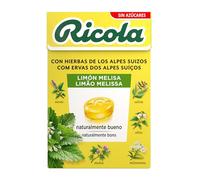 Ricola - Limón Melisa, Caramelos Duros Sin Azúcar, Refresca, Alivia la Garganta y la Respiración, 13 Hierbas Suizas y Aceites Esenciales, con Edulcorantes - Caja 50 g