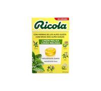 Ricola - Limón Melisa, Caramelos Sin Azúcar, 27,5 g | Menta, Mentol, Extracto de Melisa, 13 Hierbas, Suaviza la Garganta, Sabor Limón Melisa, con Edulcorantes, 27,5 g