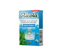 Ricola - Menta Fresca, Caramelos Duros Sin Azúcar, Refresca y Suavizan la Garganta, con Aceite Esencial de Menta y 13 Hierbas Suizas - 27,5 g