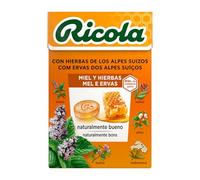 Ricola - Miel y Hierbas, Caramelos Duros, Refresca y Alivia la Garganta y las Vías Respiratorias, con Miel y Mentol, 13 Hierbas Suizas y Aceites Esenciales - Caja 50 g