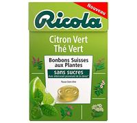 Ricola - sin azúcar - té verde lima 50 g - cuatro artículos