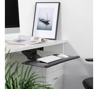 RICOO Bandeja Teclado Giratorio Inclinable Extensible CZ0200 Debajo Escritorio Brazo articulado bajo Mesa Reposamuñeca Soporte tastatura PC