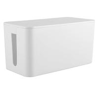 RICOO Organizador Cables Z2301-W, Caja Enchufes y Recoge Cables para el Hogar, Caja Guarda Cables Ordenar Cables, 23,5 x 11,5 x 12 cm, Blanco