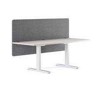 RICOO Divisor acústico para escritorio, 180 x 80 x 2,3 cm, protección visual ZAP1880-G, fieltro gris, oficina, hogar, oficina, tablón de anuncios, aislamiento acústico, separador de habitaciones,