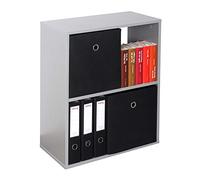 RICOO Estantería 71 x 60 x 31 cm Comoda pequeña Moderna Mueble Dormitorio WM111-PL Muebles de hogar Estante Zapatero Madera Color Gris