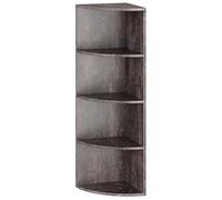 RICOO Estanteria Esquina Pared 110 x 33 x 33 cm WM058-BG Estante Flotante almacenaje Gris Cemento