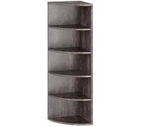 RICOO Estanteria Esquina Pared 110 x 33 x 33 cm WM059-BG Estante Flotante almacenaje Gris Cemento