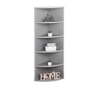 RICOO Estanteria Esquina Pared 110 x 33 x 33 cm WM059-PL Estante Flotante almacenaje Gris