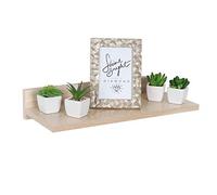 RICOO Estanteria Pared 45 x 8 x 19 cm Estante Flotante Roble marrón Sonoma WM056-ES Balda almacenaje