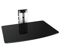 RICOO Estantería Pared Estante Colgante DVD-S1 Soporte para Reproductor Multimedia BLU-Ray Hi-Fi Accesorios TV Meuble televisión Cristal Negro