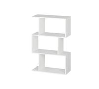 RICOO Estanteria Salon 106 x 70 x 30 cm WM075-WM Estante librería de Suelo Blanca Mate