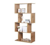 RICOO Estanteria Salon 140 x 70 x 30 cm WM074-EW Estante librería de Suelo Roble marrón