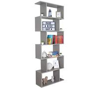 RICOO Estanteria Salon 192 x 70 x 25 cm WM070-PL Estante librería de Suelo Gris