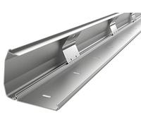 RICOO Organizador de Cables Canal de Cable Z1110-S Canaleta Escritorio Cubierta Cable Accesorio Soporte TV Aluminio Color Plata 110cm